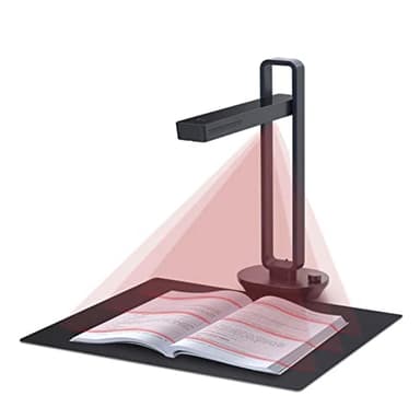 Document Scanners, CZUR Aura Pro Portable Book Scanner Document Max A3 Size with Smart OCR Led Table Desk Lamp for Family Home Office