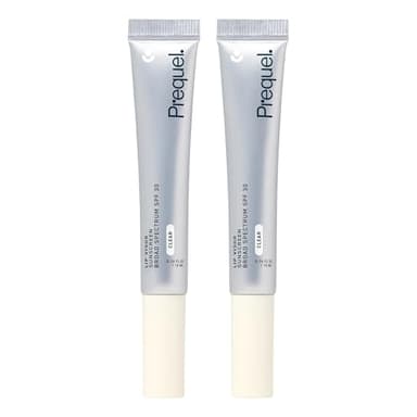 Prequel Skin Lip Visor, Clear Lip Balm with SPF 30 PA+++. Mint Flavored with Non-Sticky Finish – Moisturizing Semi Gloss Balm Sunscreen for Daily Use - 2 Pack