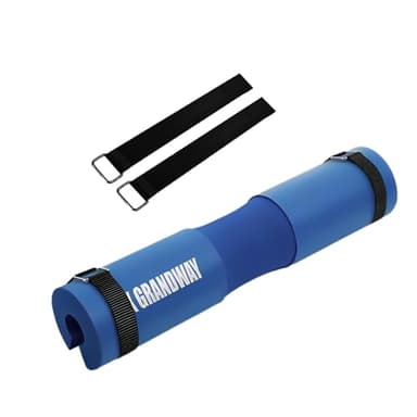 Advanced Squat Pad - Barbell Pad for Hip Thrusts, Squats & Lunges - Neck & Shoulder Squat Bar Pad Cushion Support Foam for Extra ComfortPremium Squat Pad (Blue)