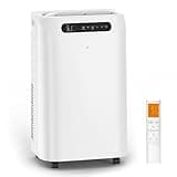 14000 BTU Portable Air Conditioners for Room up to 700 Sq. Ft, 3-IN-1 Portable AC Unit with Fan Dehumidifier, Drainage-free Cooling, 48 dB Quiet Sleep Mode, 24H Timer, Auto Swing, Windows Kit Included