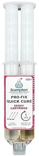 Brampton PRO-FIX Quick Cure Golf Epoxy - 1 Hour Golf Club Repair - Golf Epoxy for All Golf Shafts, Golf Heads, Drivers, Putters, and Irons - Engineered for The Golf Industry (0.85oz)