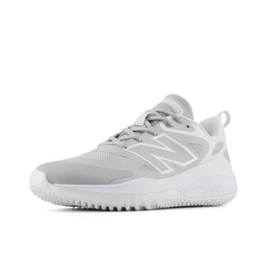 New Balance Women's Fresh Foam Velo V4 Turf-Trainer Softball Shoe, Rain Cloud/White, 7 M