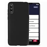 Ranyi for Jitterbug Smart3 / Lively Smart Smartphone Case, Black Slim Flexible Silicone TPU Case with Reinforced Corners Shock Absorbing Resilient Rubber Protective Case Cover for Jitterbug Smart 3