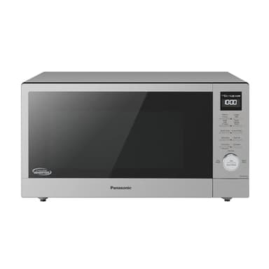 Panasonic NN-SD78LS 1.6 cu.ft Cyclonic Inverter Countertop Microwave Oven 1250Watt Power with Genius Sensor Cooking, cft, 19.44"D x 21.88"W x 11.94"H,Stainless Steel