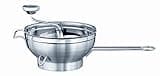 Rösle Stainless Steel Food Mill with Handle and 2 Grinding Disc Sieves, (16252)