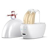Hearing Aids for Seniors,Rechargeable Hearing Amplifier with Noise Cancelling,Adjustable Volume Control,One Pair Hearing Assist Devices with Charging Box