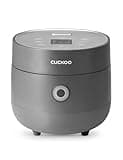 CUCKOO Rice Cooker 6 Cup Uncooked / 12 Cup Cooked, Modern Fuzzy Logic Rice Cooker Small with Delay Timer & Keep Warm Setting, One-Touch Auto Clean Mode, Non-Stick Inner Pot, Gray (CR-0675FG)