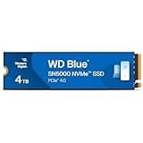 Western Digital 4TB WD Blue SN5000 NVMe Internal Solid State Drive SSD - PCIe Gen 4.0, M.2 2280, Up to 5,500 MB/s - WDS400T4B0E