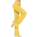 Lastesso Leggings with Pockets for Women Leggings for Women High Waisted Leggings Soft Loose Wide Leg Butt Lifting Jogger Workout Gym Yoga Cargo Pants Women's Fashion