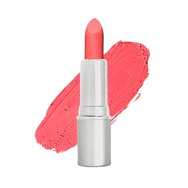Honeybee Gardens Truly Natural Long Lasting Lipstick, Bermuda, Matte Medium Coral Pink, Naturally Hydrating & Nourishing, Vegan, Gluten-Free & Cruelty-Free, 0.11 oz / 3 g