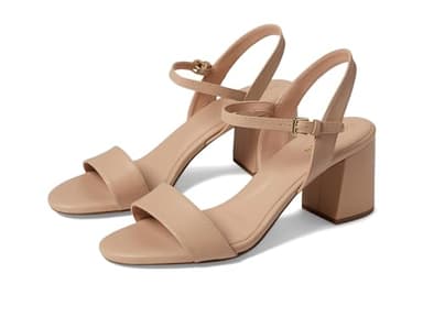 Cole Haan womens Josie Block Heel Sandal (65mm), Nudist Nude Leather, 8 M US