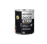 Rust-Oleum 369383 Advanced Dry Door & Trim Paint, Quart, Satin Black