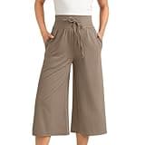 Chat with amázon Customer Service Representative Now Womens Capris Plus Size ópràh Favorite Things 2023 Full List Womens Wide Leg Lounge Pants Coupons and Discounts Ebay.com (Khaki #2, XL)