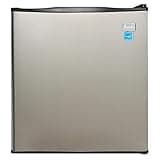 Avanti Mini Fridge Compact Refrigerator for Home Office or Dorm, Features Compressor Cooling Single Door Removable Shelves Automatic Defrost and Adjustable Temp Control, 1.7-Cu.Ft, Stainless Steel
