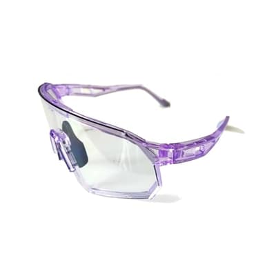Wynthorix VeilGlam Pickleball Glasses for Women Photochromic Lens Protective Eyewear UV Protection Safety Sunglasses ANSI Z87 Anti Fog Scratch Tennis Squash Racquetball Goggles (Purple, Medium-Large)