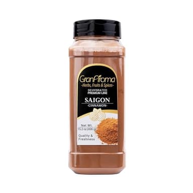 GranAroma Saigon Cinnamon, Warm & Sweet Flavor Profile, Seasoning for Baked Goods, Curries, and Desserts (15.2 Ounce)