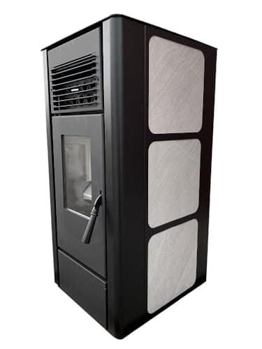 Freedom Stoves Freestanding Independence PS21 Pellet Stove with Battery Backup, Wi-Fi Capability, and Removable Legs - Heats up to 1800 sq ft. (Sandstone Grey)