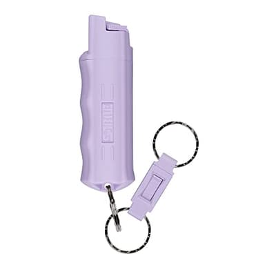 SABRE Pepper Spray - Quick Release Keychain for Easy Carry & Fast Access, Max Police Strength Self Defense OC Spray With UV Dye, 10 Sec. Spray Time, Finger Grip - Faster Aim, 0.54 fl oz, Secure Safety
