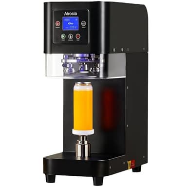 Commercial Automatic Can Sealer Machine with Stronger Motor, Cup Sealing Machine for 5.5" Cans, Electric Canning Machine for Aluminum & Plastic Beverage Cans, Height Adjustable