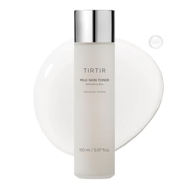 TIRTIR Milk Skin Rice Toner - Deep Moisturizing, Hydrating and Refreshing for face, Niacinamide, Ceramide, Rice Bran Extract, Nature-Oriented Ingredients, Korean Skin Care, Vegan, 150ml / 5.07 fl.oz.