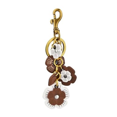 Angyape Flower Bag Charms for Women Purse Charms for Handbags Leather Flower Keychain Retro Aesthetic Keychain Accessories