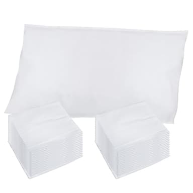 Disposable Pillow Case Covers(Pack of 100),Bulk Pillow Cases for Medical Hospital Travel,Paper Pillow Cases Disposable 21” Width x 30”Length (White)