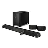 Polk Audio MagniFi Max AX SR 7.1.2 Channel Sound Bar with 10" Wireless Subwoofer & SR2 Surround Speakers, Dolby Atmos and DTS:X Certified, Polk's Patented VoiceAdjust & SDA Technologies, Black