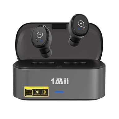 1Mii Wireless Earbuds for TV Watching,TV Headphones Wireless for Seniors with Transmitter Charging Base,2.4G Low Latency,Plug & Play, Compatible with TVs with Optical, AUX,or RCA Audio Output