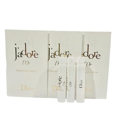Dior Sample Perfume J'adore L'Or Essence De Parfum Sample Women 1 ml / 0.03 fl oz Set of 3