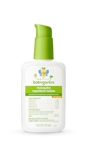 Babyganics Mosquito Repellent Lotion, Made with Plant and Essential Oils, Non-Greasy, 4oz