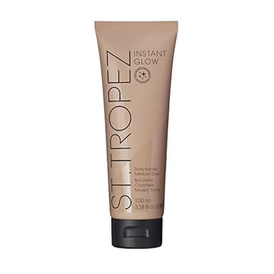 St.Tropez Instant Glow Face & Body Bronzer, Medium to Dark Smudge-Proof, Vegan, Natural & Cruelty-Free