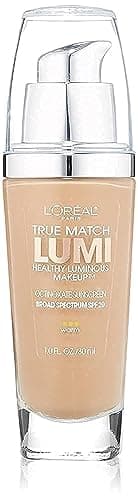 L'Oreal Paris True Match Lumi Healthy Luminous Makeup, W6 Sun Beige, 1 fl; oz.