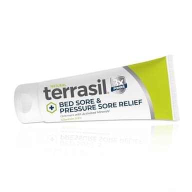 terrasil Bed Sores Treatment Cream & Pressure Sores Cream – Natural Ingredients for Healing of Bedsores, Ulcers & Wounds, 3X Power for Fast Soothing Relief (3oz)