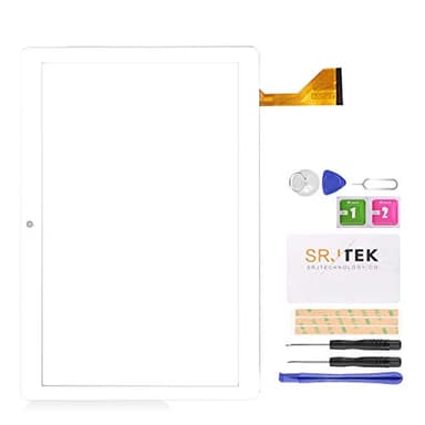 10.1 Inch 2.5D Touch Screen for DUODUOGO G10 4G LTE Tablet PC capacitive Touch Screen Panel Repair and Replacement Parts (White)