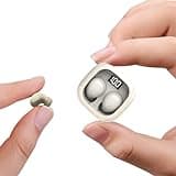 Smallest Invisible Mini Earbuds Wireless Bluetooth, Low Profile Micro Tiny Discreet Hidden Earbuds for Work, Small Headphones, Invisible Sleep Wireless Earphone IPX5 Waterproof for Small Ear Canals