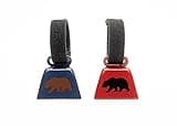 Bevin Bells Bear & Wildlife Warning Bells w/Straps (2-Pack) / Made from Metallic Copper/Wedding Bells/Sports Cheering/Hiking & Biking/Noise Makers w/Flat Loop Handle/Made in CT, USA