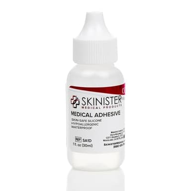 Skinister Medical Adhesive Dropper | Silicone Skin Glue for Ostomy Bags, Breast Forms, Condom Catheters, Prosthetics, SFX | 1oz