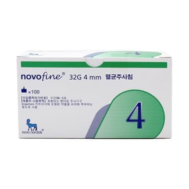 Novofine. 32G 4mm, 100pcs, 1 Pack