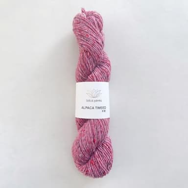 Lotus Alpaca Tweed Unique Yarns, 72% Merino Wool 10% Alpaca 18% Nylon Blended Sport Weight Yarn for Knitting & Crocheting DIY Crafts, Hats, Cardigans, Pullovers, 1 Skein/ 50 Grams (#06)