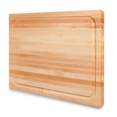 CONSDAN Hard Maple Wood Cutting Board for Kitchen, USA Grown Hardwood, 16 x 12, with Invisible Inner Handle, Prefinished with Food-Grade Oil, Suitable for Kitchen Edge Grain, 1-1/2" Thick