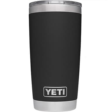 YETI Rambler 20 oz Tumbler, Stainless Steel, Vacuum Insulated with MagSlider Lid, Black