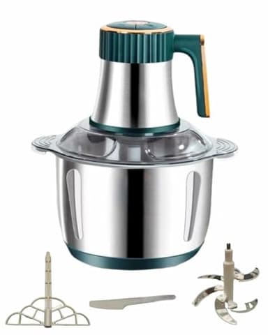 3L Electric Meat Grinder, Stainless Steel Dough Machine, 300w Strong Food Processing Machine, 5-Speed Mode, Used For Dough Stirring, Onion, Meat, Nuts, Fruits, Garlic, Vegetables, Baby Food