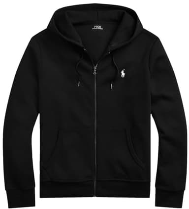 POLO RALPH LAUREN Double Knit Tech Fleece Hoodie - M - Black