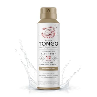 Grand Tongo DEET-Free Insect Repellent, The 12 Hour Protection, DEET Alternative – Fragrance Free