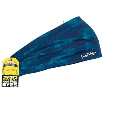 Halo Headband Bandit (Ocean Blue)-4 Inch Wide Pullover Headband for Both Women and Men-Patented Lightweight, Moisture Wicking Headband Yoga, Crossfit, Biking, Pickleball