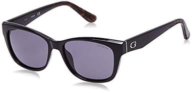GUESS womens Gu7538 Sunglasses, Shiny Black, 54 16 140 US