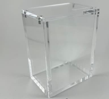 Booster Bundle Acrylic Case (6 Pack) Sliding Magnetic Lid Extra Thick 6mm - Clear Display Box Compatible With Scarlet and Violet Sword & Shield 151 Booster Bundle Protector Acrylic Storage Container