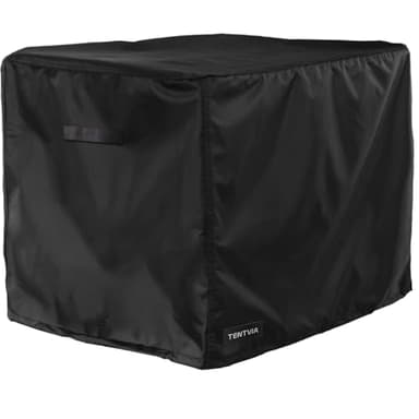 TENTVIA Outdoor Generator Cover 32x24x24 Inches, 600D Heavy-Duty Oxford Fabric, Dustproof and Waterproof Protection for Generators, Suitable for Most 5000-10000W Generators.Black