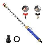2025 Upgraded Jet Nozzle Power Washer for Garden Hose, 2-In-1 High Pressure Wand with 2 Different Nozzles and Quick Connectors，High Pressure Washer Tools For Patio Car Pet Window Washing (blue)