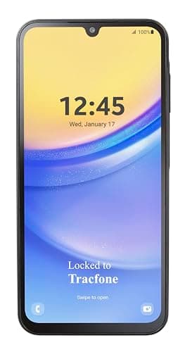 [Activation Promotion] Tracfone Samsung A15 5G Locked Prepaid Smartphone, 64GB, Black - Includes $20 Unlimited Talk, Text, & 4GB Data 30-Day Plan